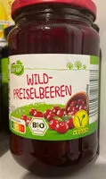 Amount of sugar in Wildpreißelbeeren