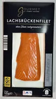 Sokerin määrä sisällä Lachsrückenfilet ohne Haut, kaltgeräuchert