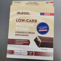 Zuckermenge drin Low-Carb Protein Riegel Cookies & Cream Geschmack