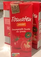 İçindeki şeker miktarı Tomaten passiert