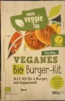 Zuckermenge drin Veganes Bio Burger-Kit