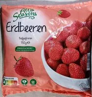 Jumlah gula yang masuk Erdbeeren - ungezuckert, tiefgefroren