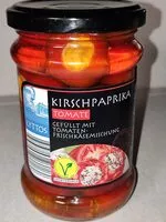 Amount of sugar in Kirschpaprika, gefüllt - Tomate
