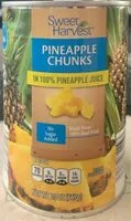 Sokerin määrä sisällä Pineapple Chunks