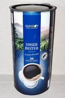 Quantité de sucre dans Unser Bester Kaffeepads