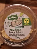 入っている砂糖の量 Veganer Brotaufstrich mit Schnittlauch mit Ei-Alternative
