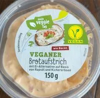 入っている砂糖の量 Veganer Brotaufstrich wie Bacon mit Ei-Alternative