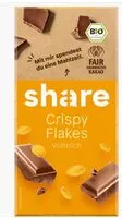 Sokerin määrä sisällä Crispy Flakes Schokolade