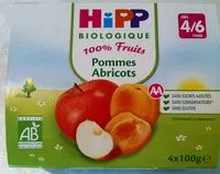入っている砂糖の量 Compote Pommes Abricots