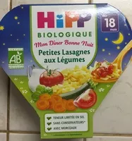 Zuckermenge drin Mon Dîner Bonne Nuit Petites Lasagnes aux Légumes