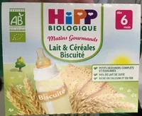 含糖量 Matins Gourmands Lait & Céréales Biscuité
