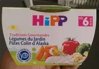 Количество сахара в Légumes du Jardin Pâtes Colin d Alaska