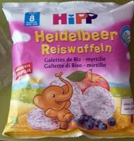 Suhkru kogus sees Heidelbeer Reiswaffeln