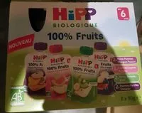 入っている砂糖の量 Gourdes Multipack 4 Variétés Hipp 8X90G +