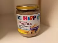 चीनी की मात्रा Frühstücks Porridge Banane Blaubeeren Haferbrei
