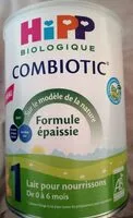 Sucre et nutriments contenus dans Hipp biologique combiotic