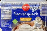 İçindeki şeker miktarı Speisequark 40%Fett