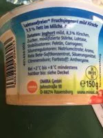 İçindeki şeker miktarı Minusl Yoghurt Mild Lactosevrij, Kers
