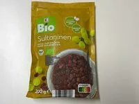 Suhkru kogus sees Kaufland/K Bio Sultana raisins