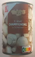 Suhkru kogus sees Champignons in Scheiben 3. Wahl