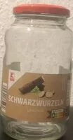 Suhkru kogus sees Schwarzwurzeln geschält