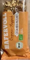 入っている砂糖の量 Havervoll organic flapjack cocoa nip & hazelnut