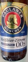 Количество сахара в Weißbier-Zitrone Alkoholfrei