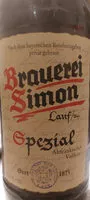 中的糖分和营养成分 Brauerei simon