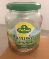 Sokerin määrä sisällä Kühne Augurken Cornichons Zoetzuur 330g