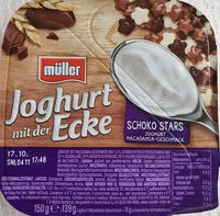 Zuckermenge drin Joghurt mit der Ecke: Schoko Stars