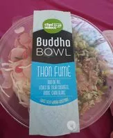 Suhkru kogus sees Buddha bowl thon fumé
