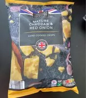 入っている砂糖の量 Mature cheddar & red onion hand cooked crisps