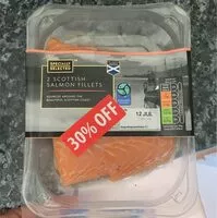 Sokerin määrä sisällä Scottish salmon fillets