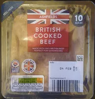 Cantidad de azúcar en British Cooked Beef