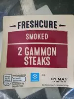 Amount of sugar in 2 Gammon Steaks