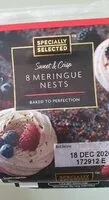入っている砂糖の量 8 Meringue nests
