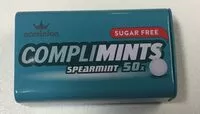Количество сахара в Compliments - Spearmint (sugar free)