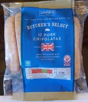 Cantidad de azúcar en 12 Pork Chipolatas