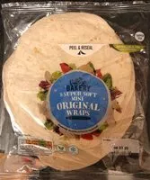 入っている砂糖の量 Original Mini Tortilla Wraps (8)