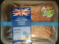Cantidad de azúcar en British Lean Pork Mince