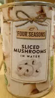 Jumlah gula yang masuk sliced mushrooms in water