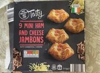 入っている砂糖の量 9 mini ham and cheese jambons