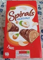 चीनी की मात्रा Spirals hazelnut