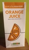 चीनी की मात्रा Orange juice