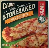 入っている砂糖の量 Thin crust stonebake Margherita
