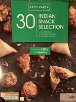 Cantidad de azúcar en Indian snack selection