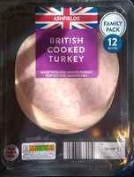 Cantidad de azúcar en British Cooked Turkey