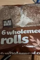 Suhkru kogus sees Wholemeal rolls