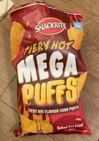Suhkru kogus sees Firy hot Mega puffs
