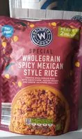 Zuckermenge drin Wholegrain spicy mexican style rice